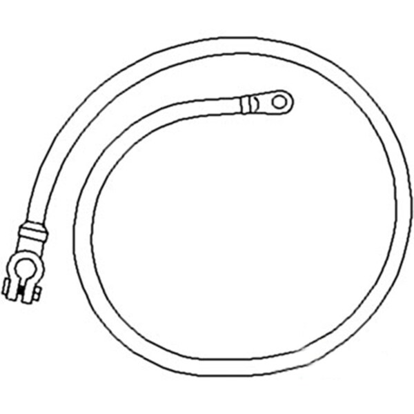 Aftermarket New 72" Long Battery to Starter Cable Fits Case-IH Tractor Models AF1754R - main